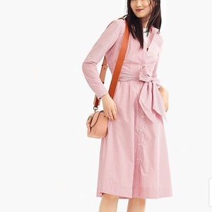 JCrew Tie-waist shirtdress